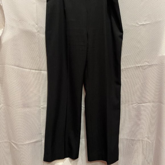 Kasper Drk Gray/Raspberry Pinstripe 2-pc Suit - Sz 14 - Picture 4 of 5